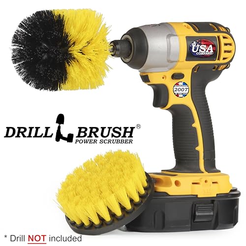 Drillbrush 2-Piece Shower Cleaning Brush Set