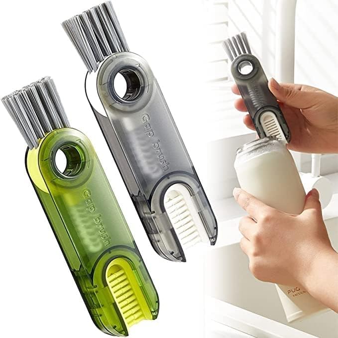 HROY Toilet Brush and Holder Set - 3 in 1 Cleaning Tool