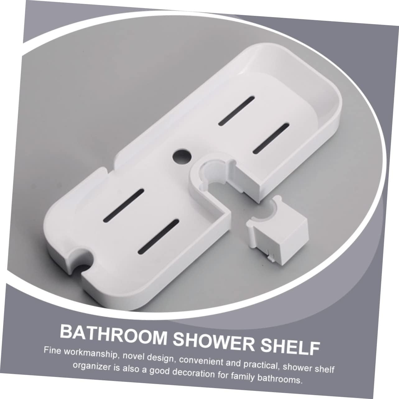Amosfun No Drilling Shower Shelf Organizer