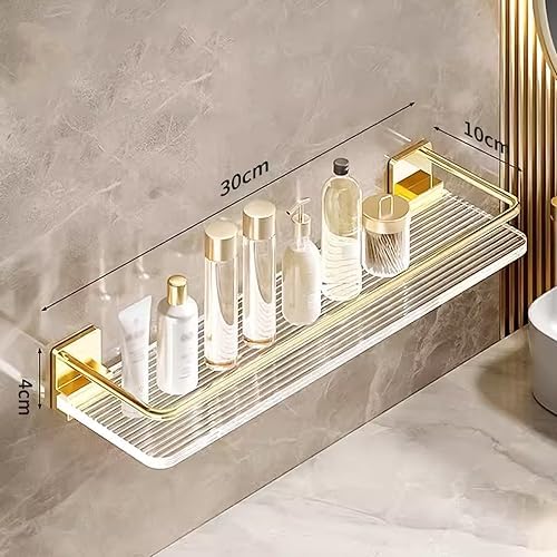 ANNBKA Wall Mount Shower Caddy with Floating Shelf - 30cm