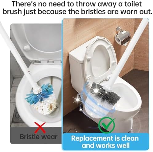 2 Pack Toilet Brush Replacement Heads for OXO Only