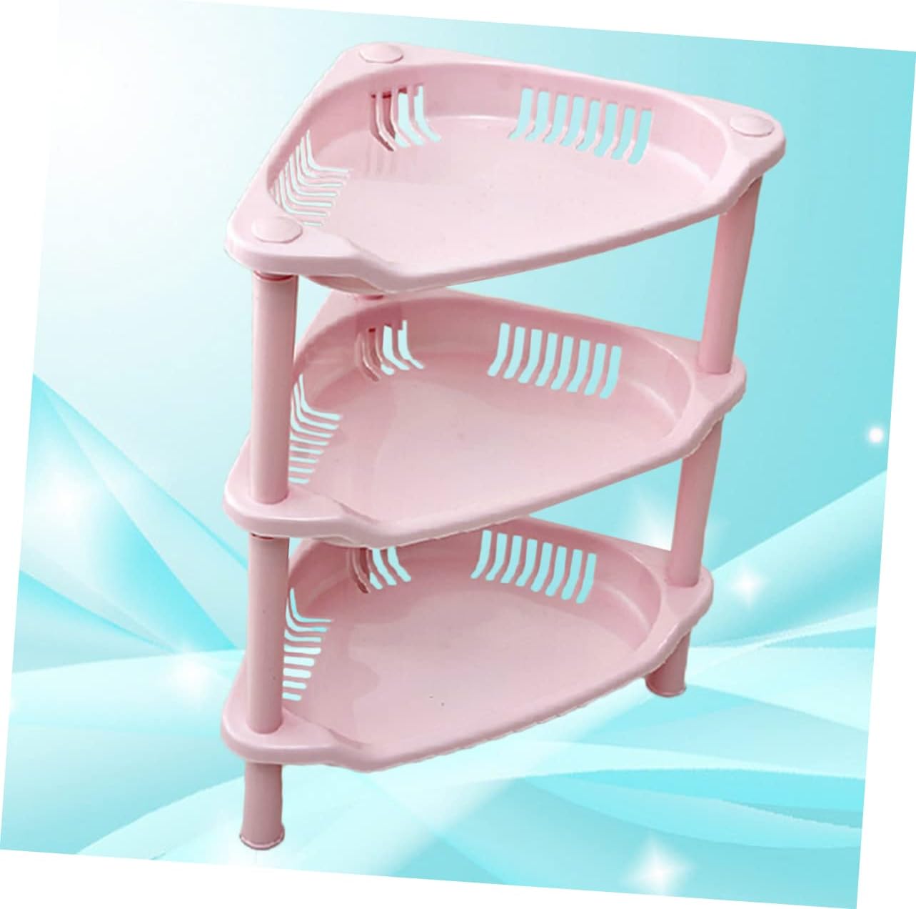 Zerodeko 3-Layer Adjustable Triangle Storage Rack for Shower and Kitchen