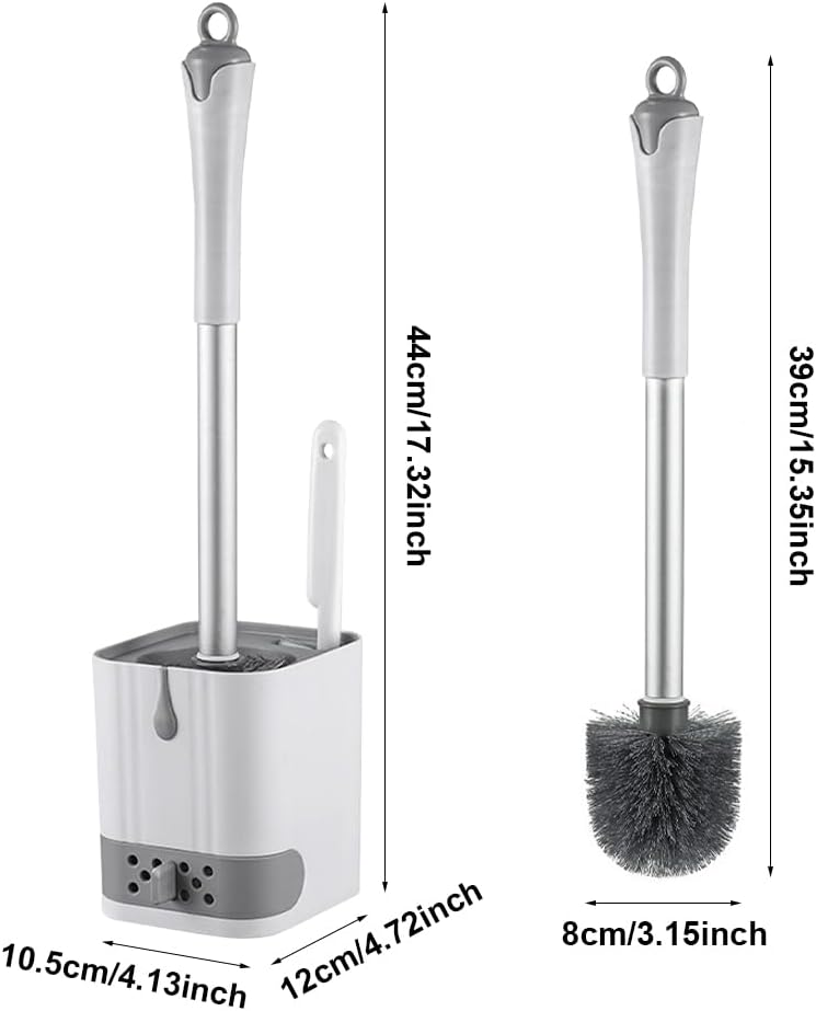 Bibabala Toilet Brush with Holder and Crevice Tool