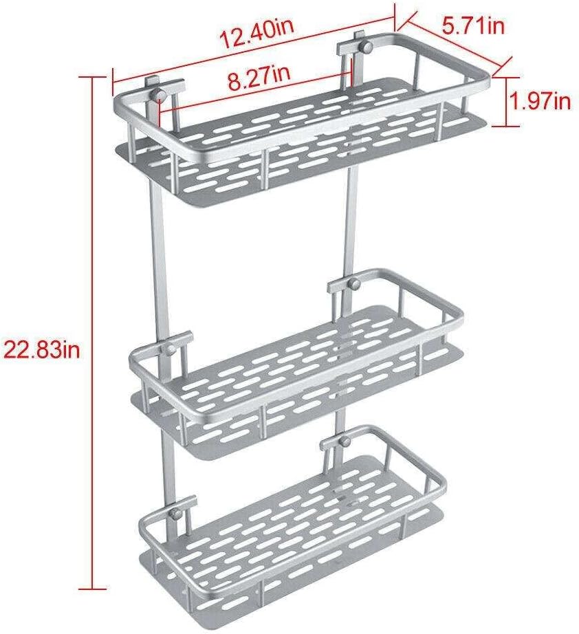 FINANCIALLY LIT 3 Tier Aluminum Shower Caddy 1
