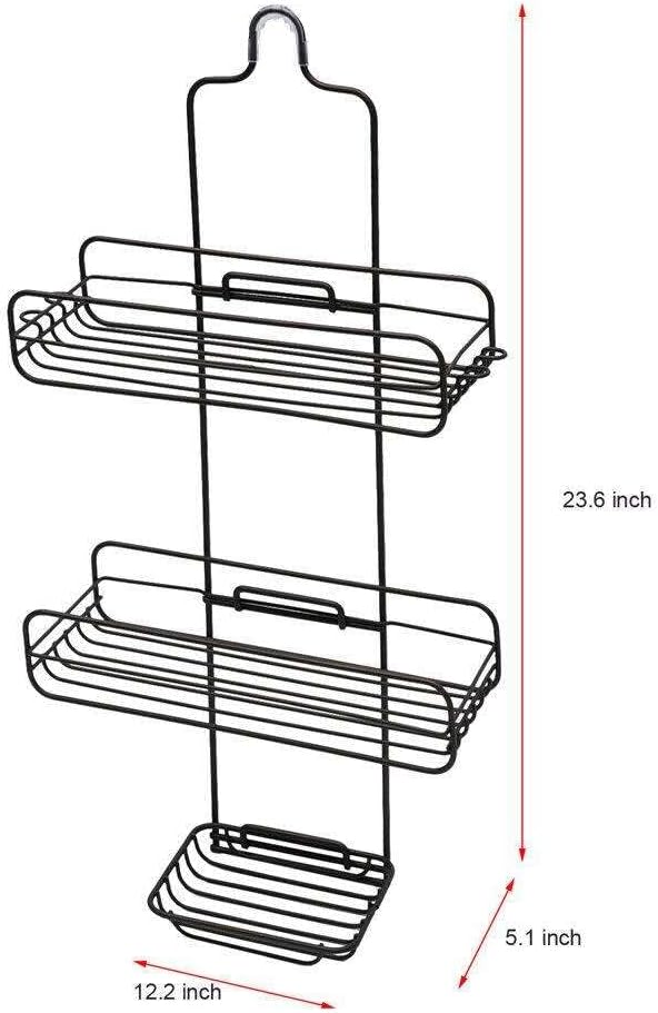 FINANCIALLY LIT 3-Tier Shower Head Organizer Stainless Caddy