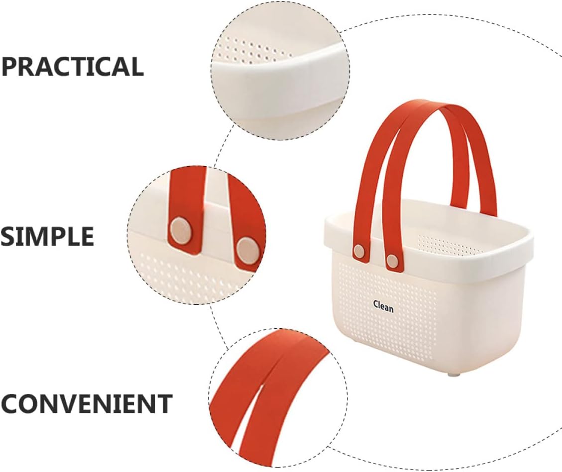 ABOOFAN Portable Shower Towel Basket with Handle 1