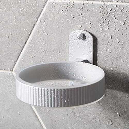 Black 360 Toilet Brush with Holder for Bathroom Cleaning