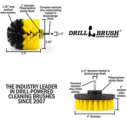 Drillbrush 2-Piece Shower Cleaning Brush Set