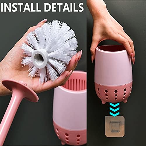 GYDMEG Toilet Brush and Holder with Long Handle