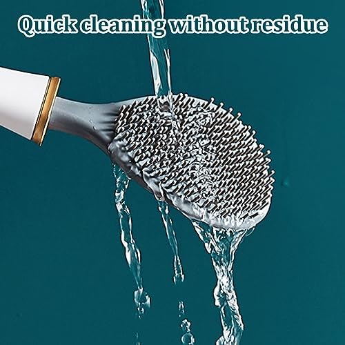 Eioflia Toilet Brush with Holder Wall-Mounted and Quick Drying