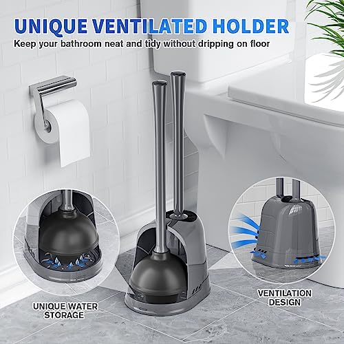 LOVLOY Toilet Plunger and Brush Combo Set