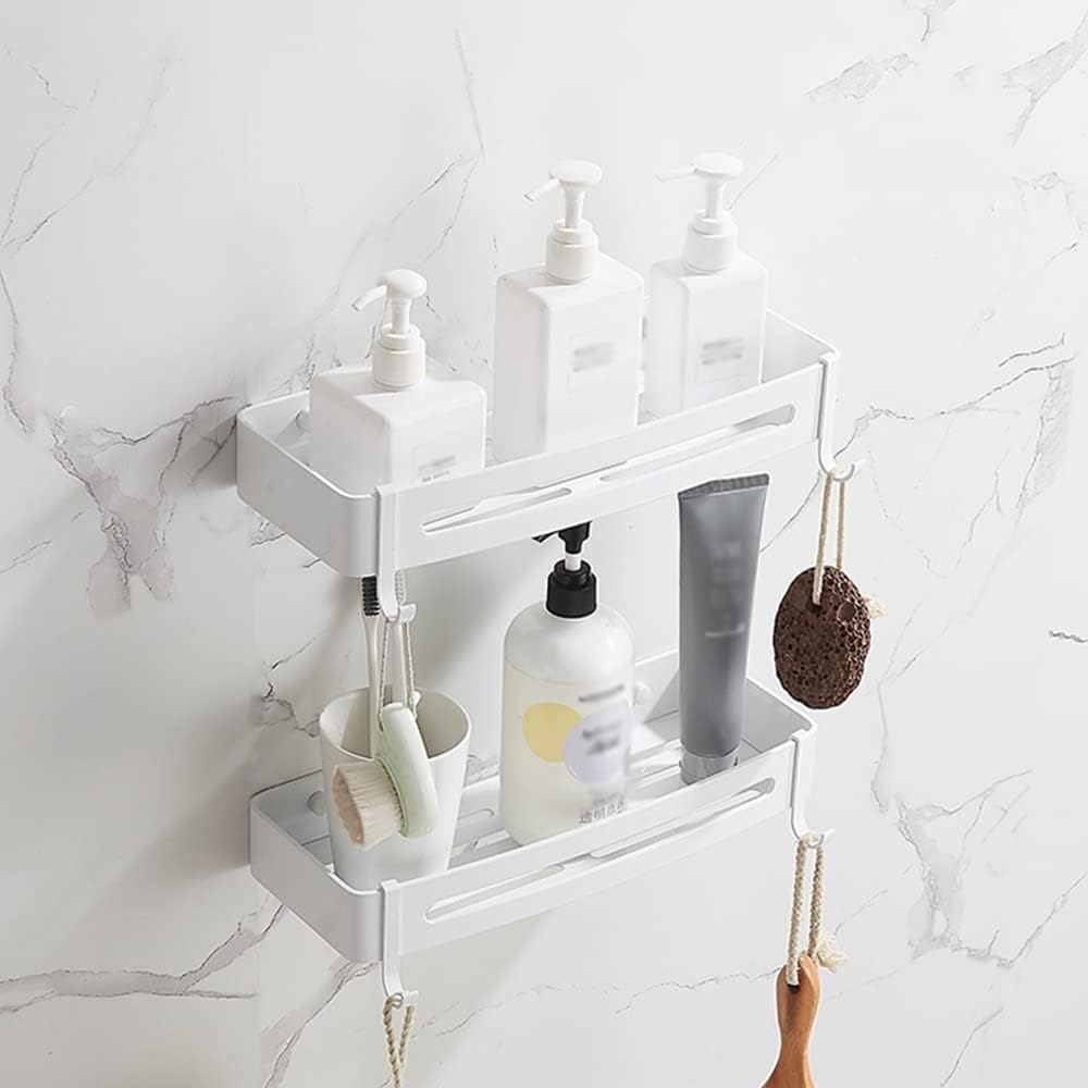 ANNBKA Triangle Aluminum Shower Caddy White Style 3