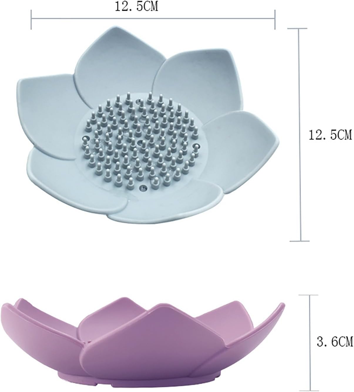 3 Pack Soap Dishes with Draining and Non-Slip Design