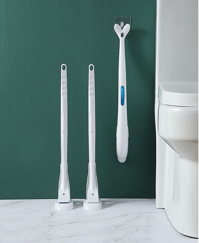 Dyna-Living Toilet Bowl Brush Without Holder - Space Saving Ergonomic