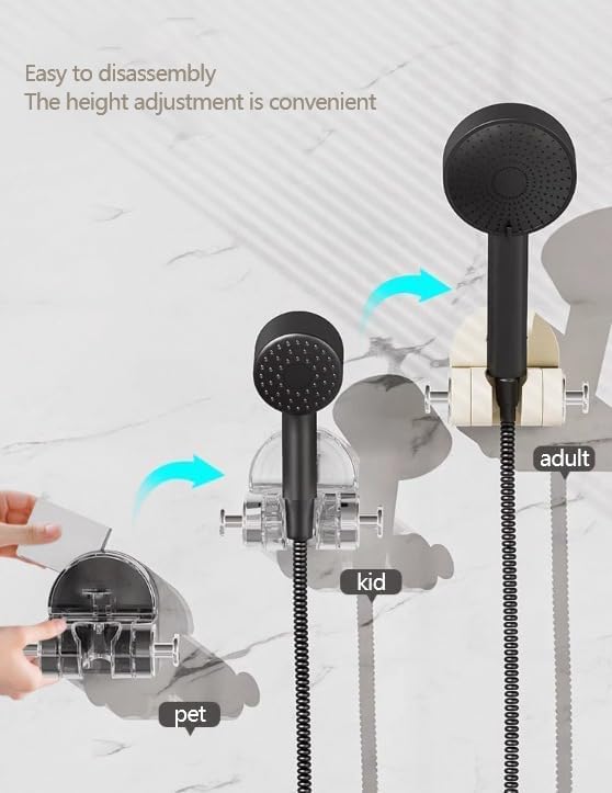 Smilamo Suction Cup Shower Rack - Adjustable Damp-Resistant No Drilling