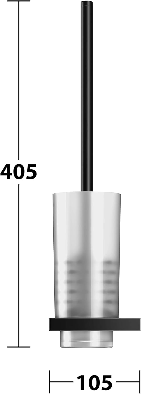 Keuco Edition 11 Toilet Brush Set Matte Black