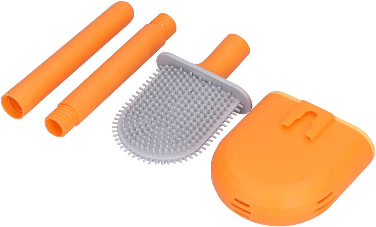 SYHAQYE Toilet Brush Holder Set - Wall Mounted Orange