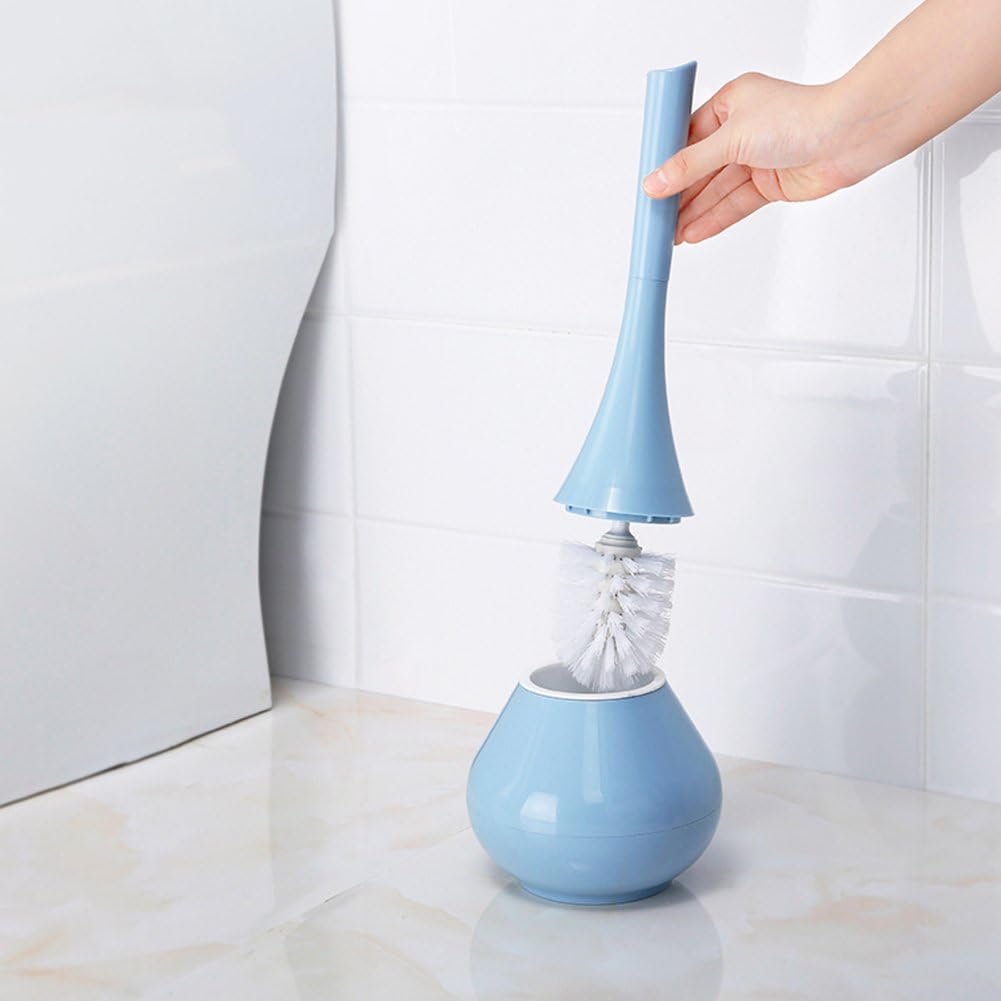 Inchant Toilet Brush with Holder - Blue 1