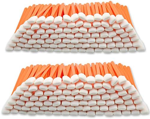 Wellgler 200pcs Disposable Crevice Cleaning Brush Orange