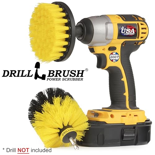Drillbrush 2-Piece Shower Cleaning Brush Set