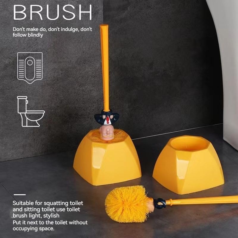 Novelty Trump Toilet Brush and Holder Set