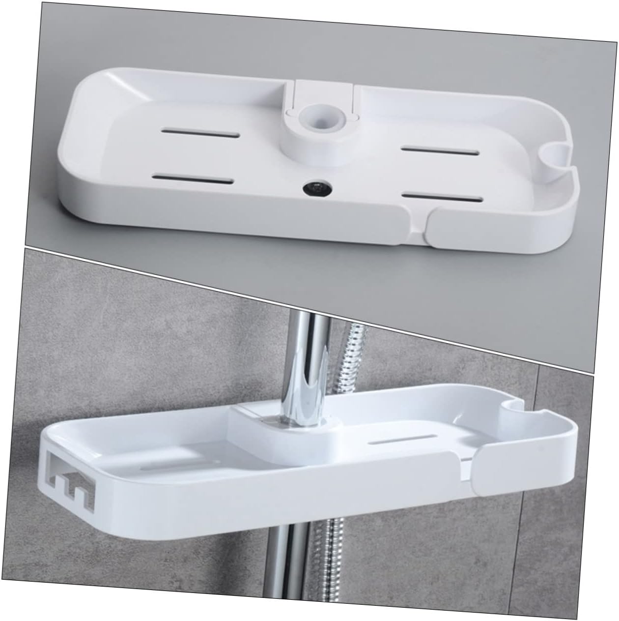 Amosfun No Drilling Shower Shelf Organizer