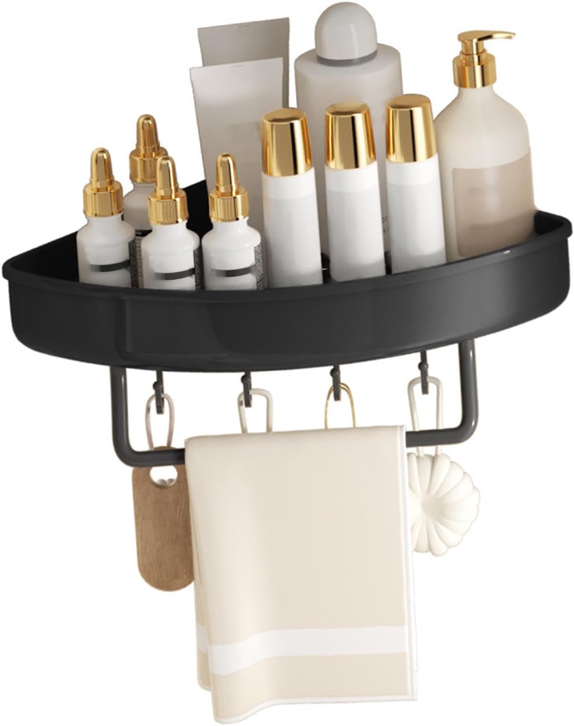 Kuuleyn Shower Shelf - Non Drill Corner Caddy Organizer