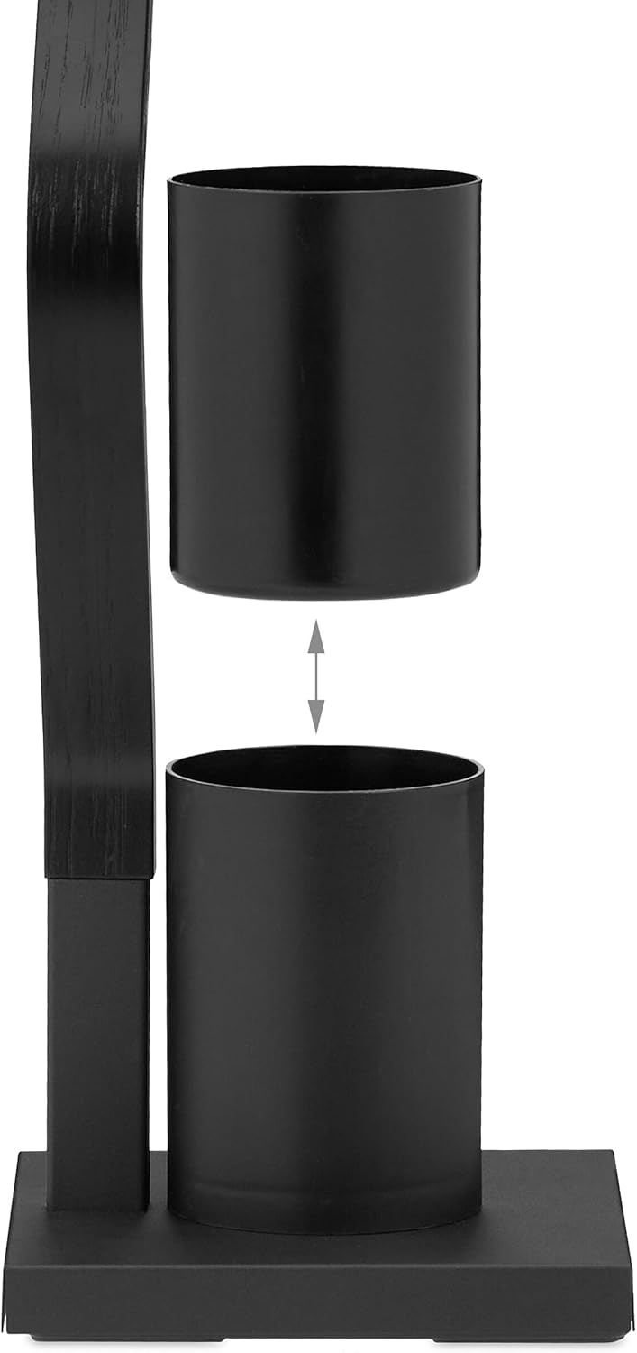 Relaxdays WC Set with Brush and Holder - Black