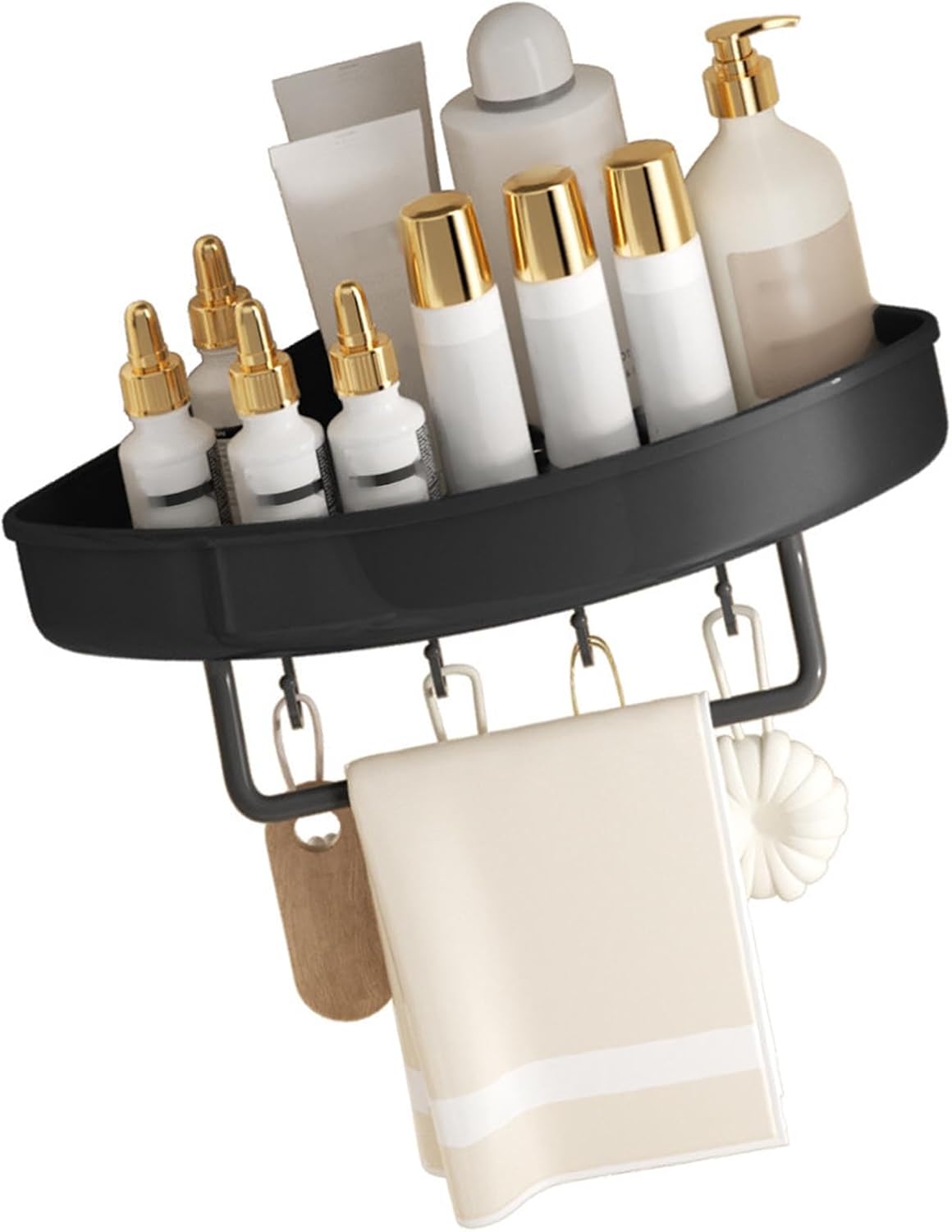 Kuuleyn Shower Shelf - Non Drill Corner Caddy Organizer