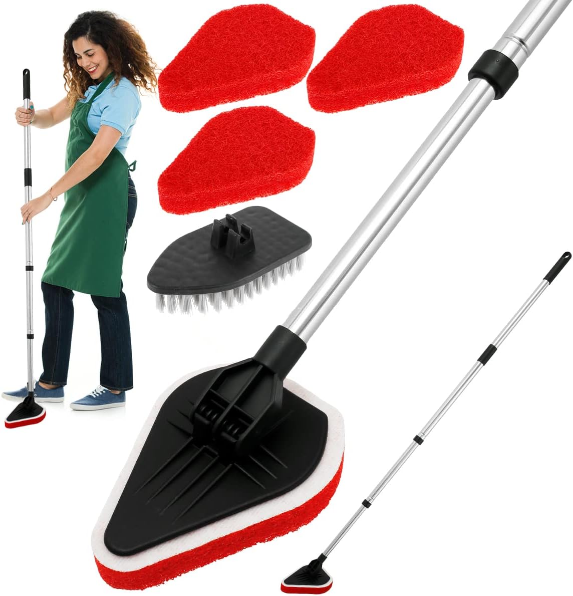 SHASUXTING 2-in-1 Multi-Function Bathroom Brush Set