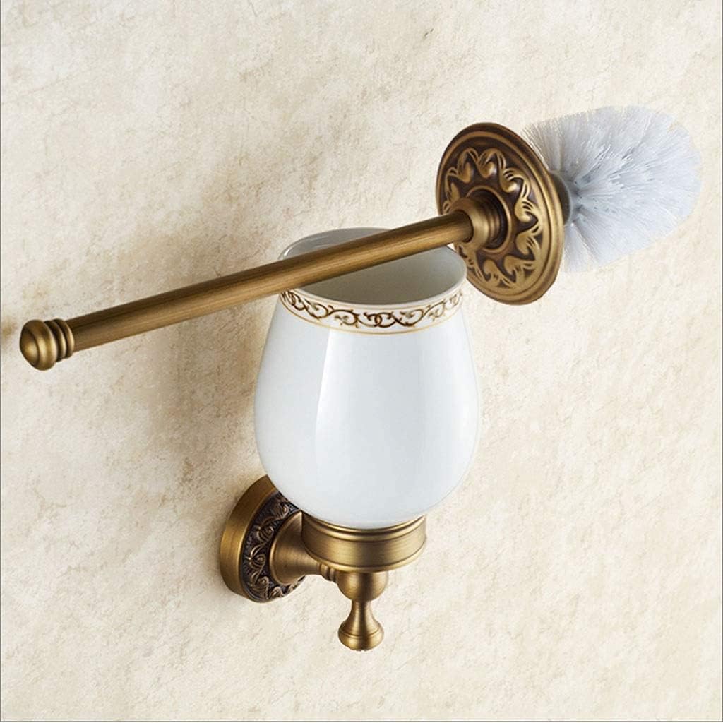 KAAZEE Antique Brass Toilet Brush Holder