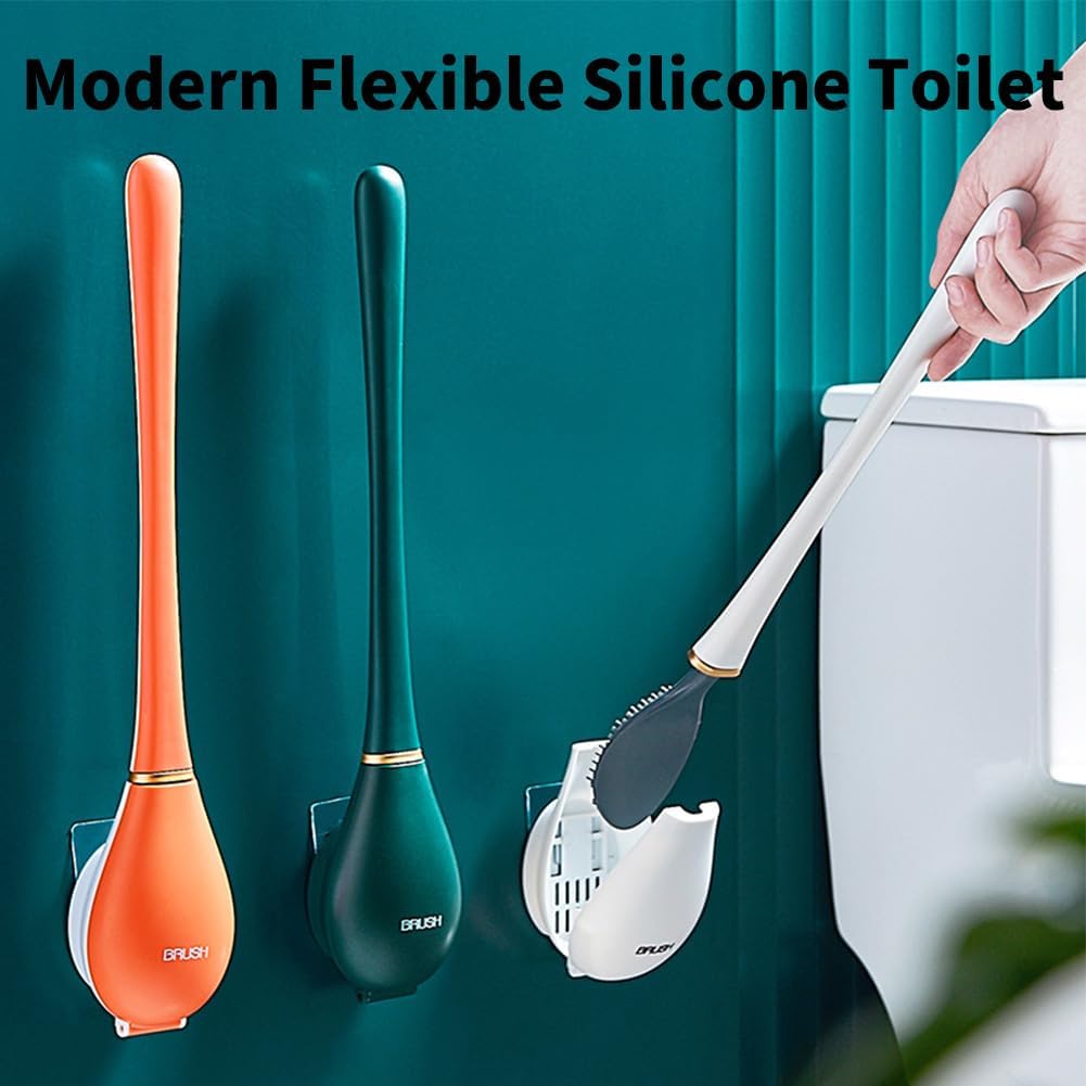 Dubnat Lekxagabo Silicone Toilet Brush Set