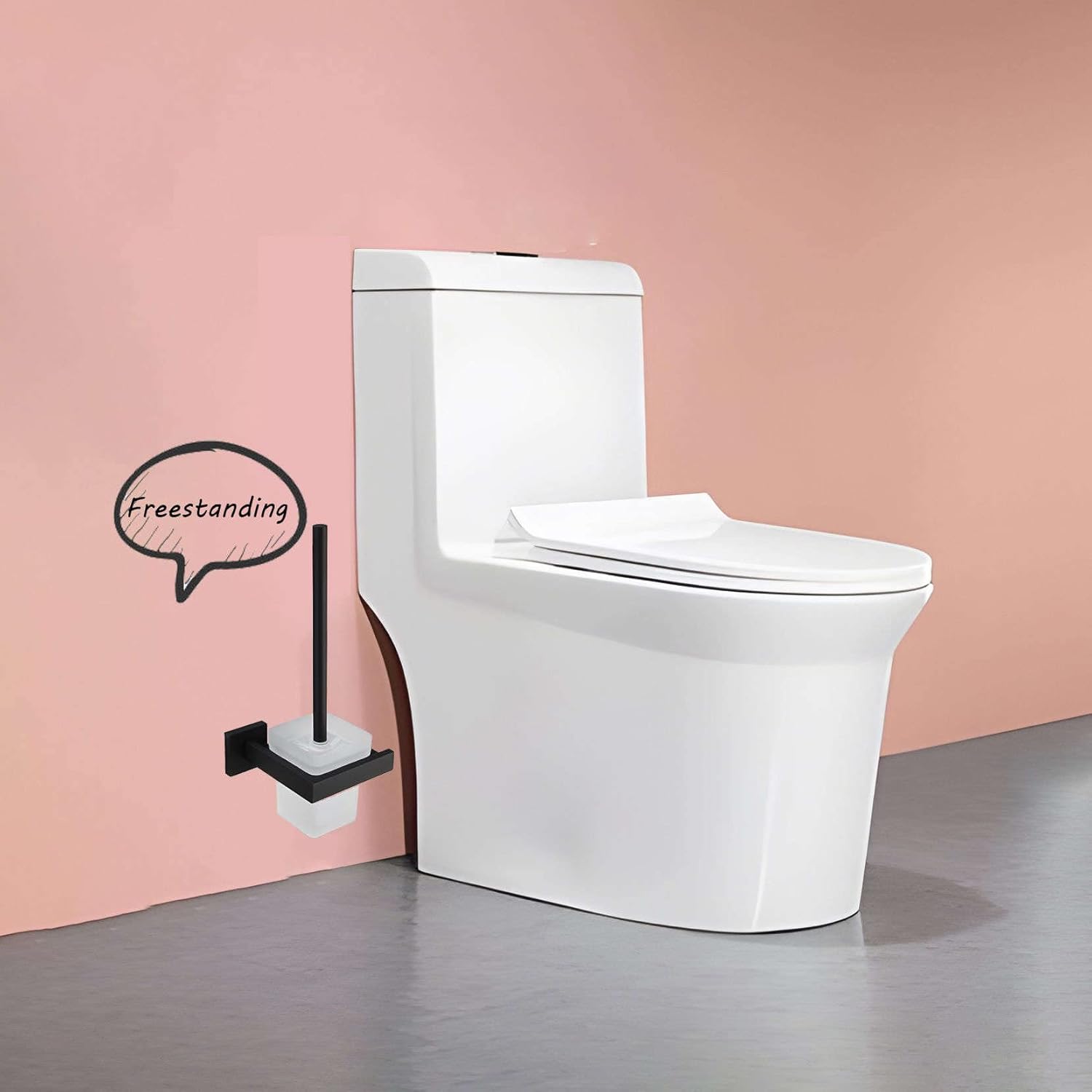 SPOUR Toilet Brush and Holder Set 36x14x14cm