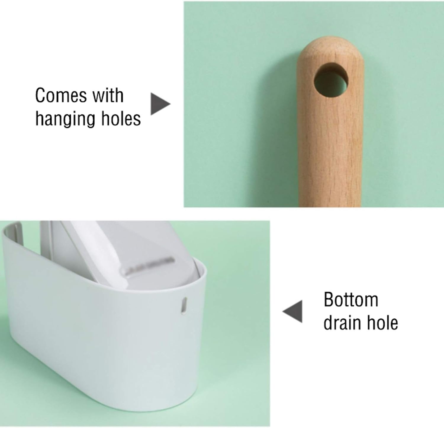YQBUER Toilet Brush with Automatic Lid