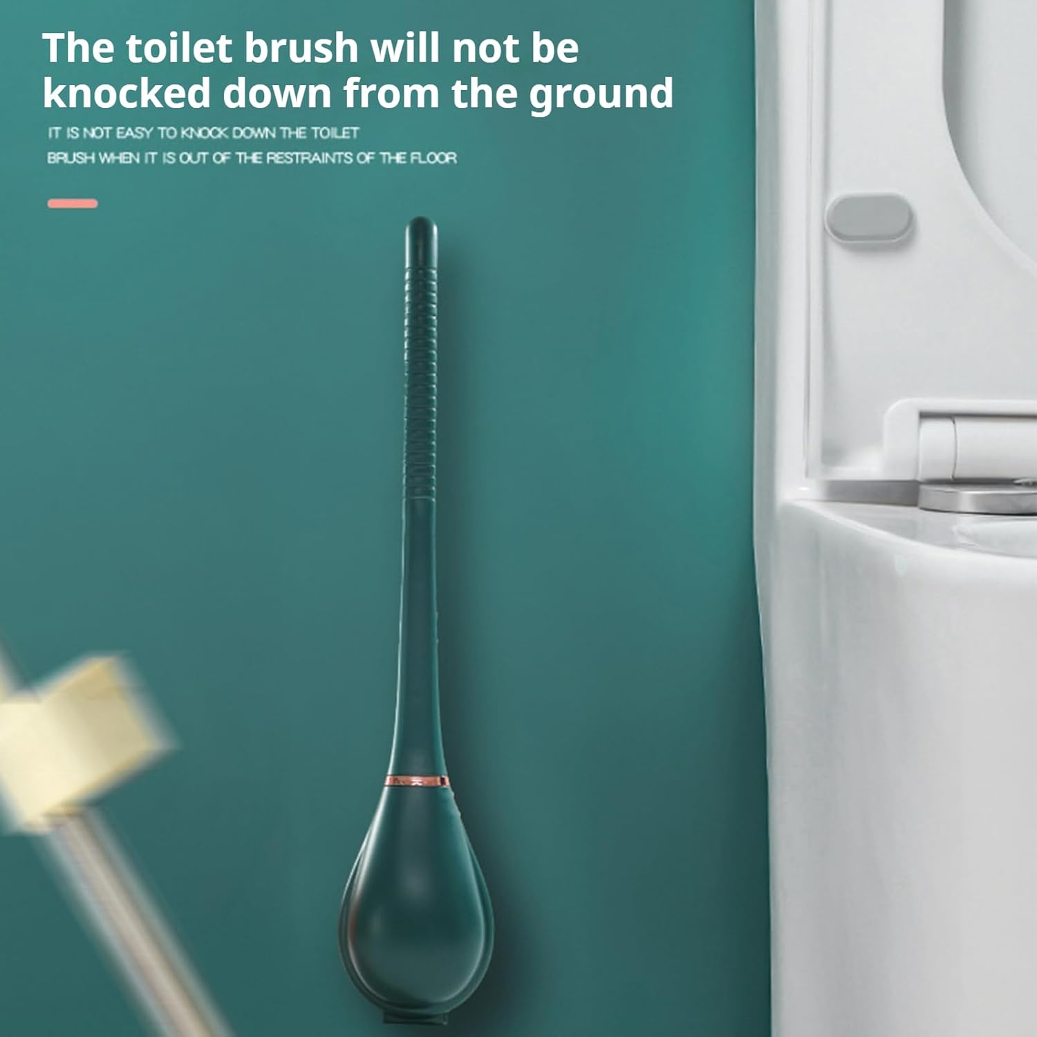 2025 Upgrade Flexible Silicone Toilet Brush with Holder