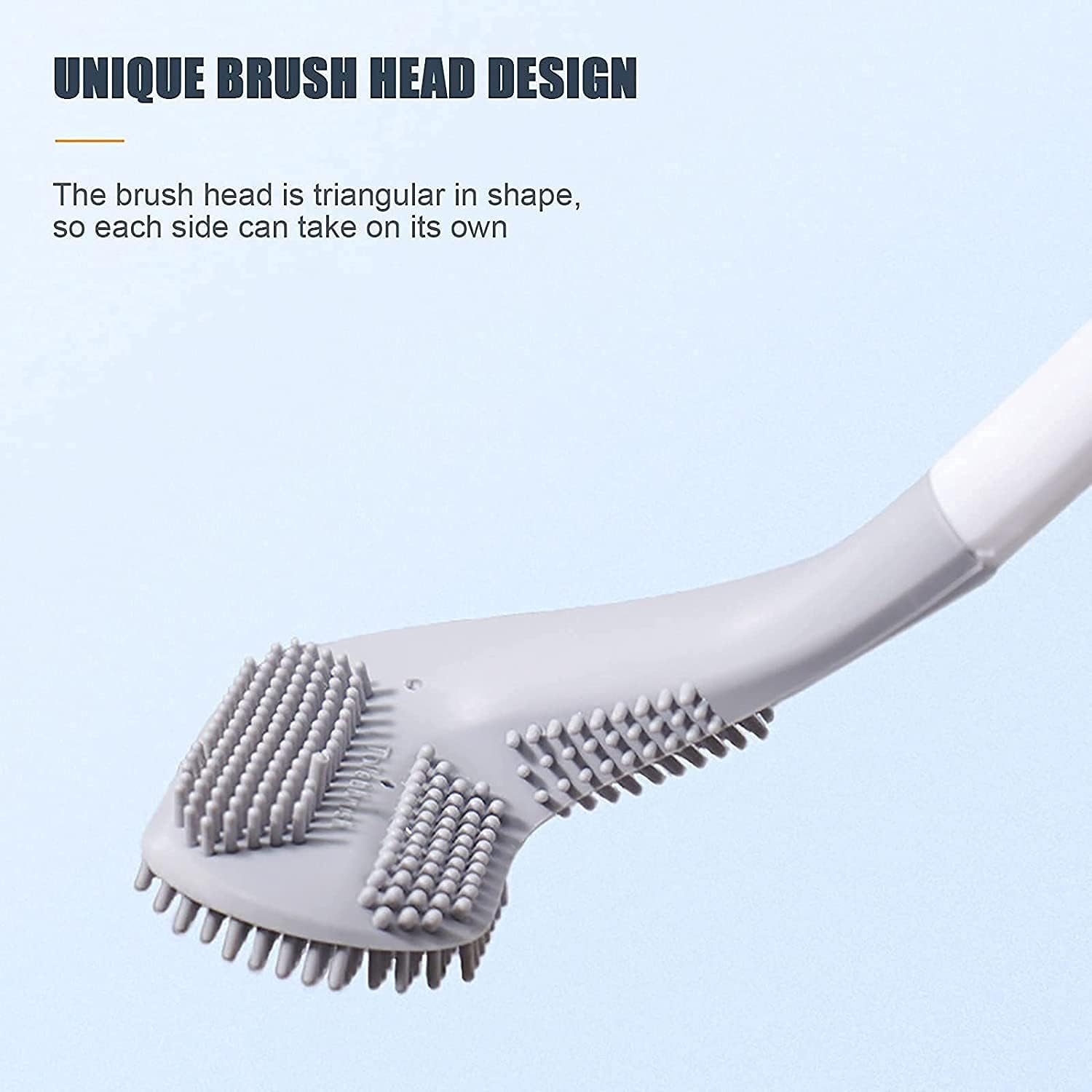 WinCheer Toilet Brush and Holder Set with 360 Deep Cleaning