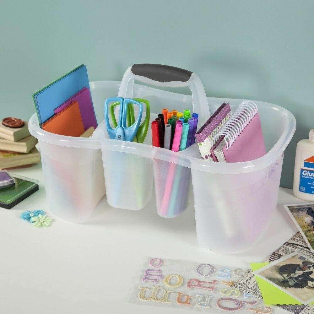 LKOP Clear Shower Storage Organizer Wall Shelf