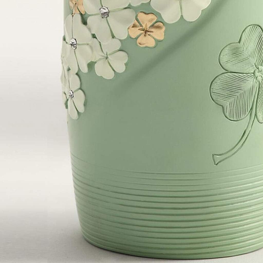 Elegant Toilet Brush with Durable Resin Holder - Green