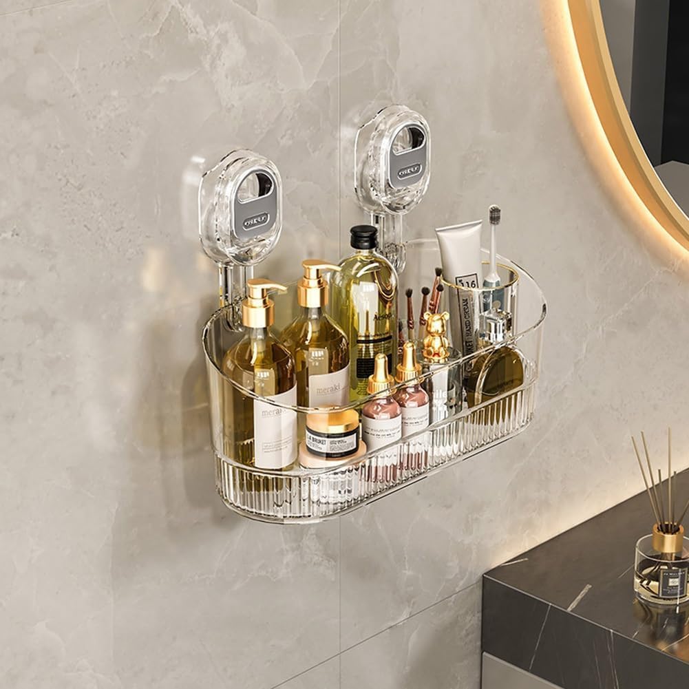 No-Drill Suction Storage Box for Shower and Sink