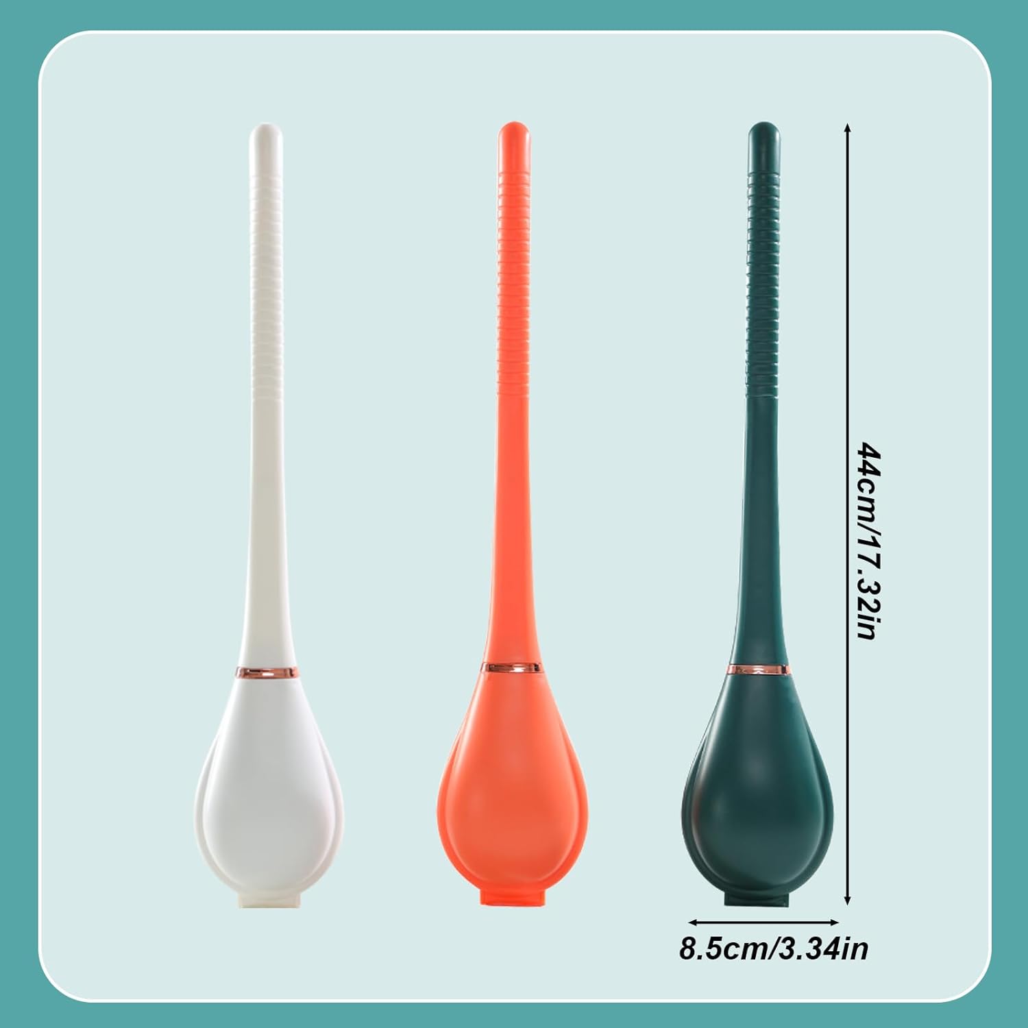 LANMOK Modern Wall-Mounted Toilet Brush with Dispenser