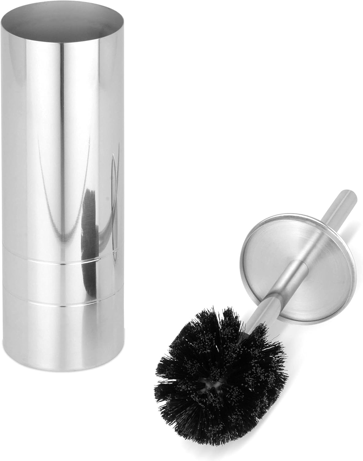 Classic Toilet Brush Holder Gloria Silver