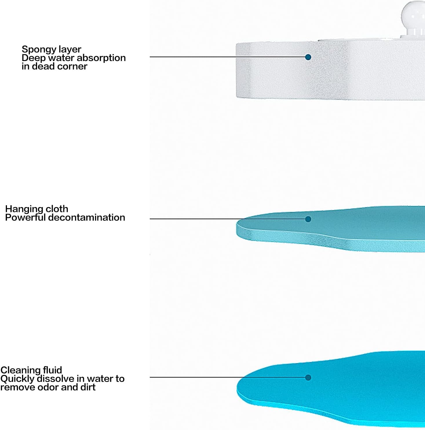 Disposable Toilet Brush Holder Set with Washing Liquid
