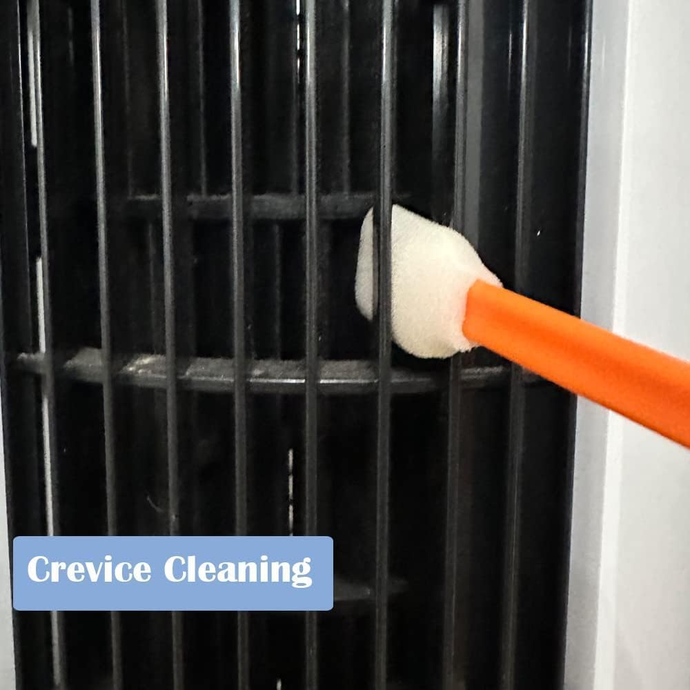 Wellgler 200pcs Disposable Crevice Cleaning Brush Orange