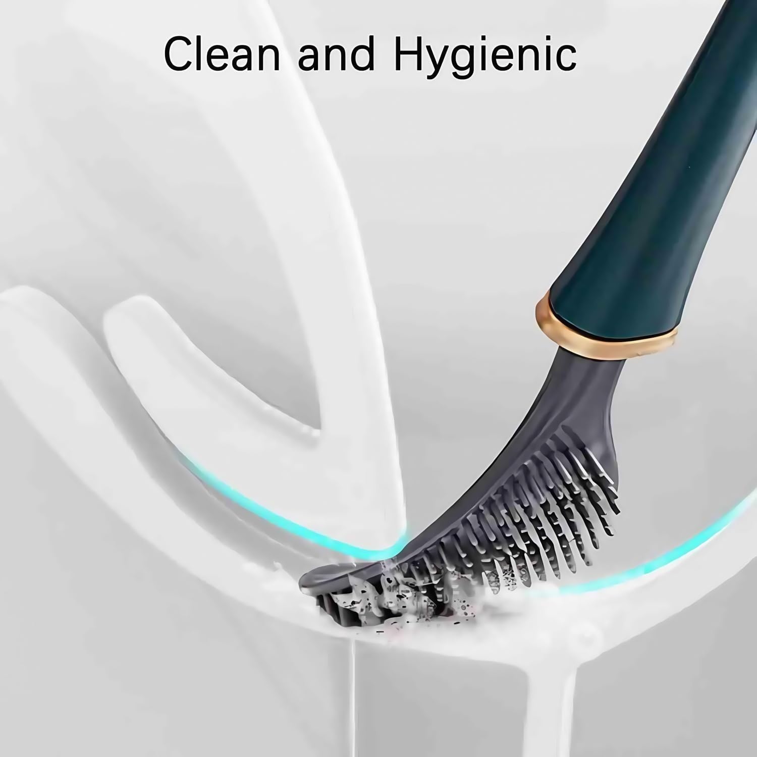 Jefuzh Silicone Toilet Brush and Holder Set