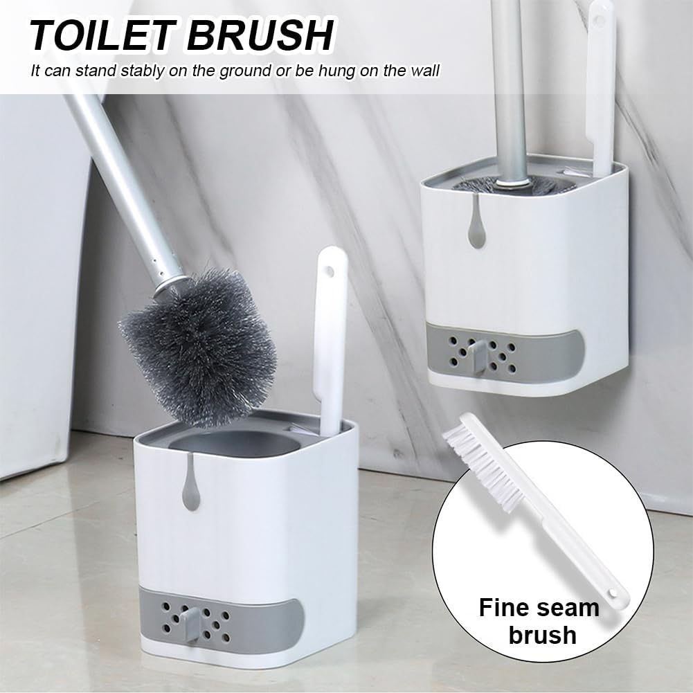 Bibabala Toilet Brush with Holder and Crevice Tool
