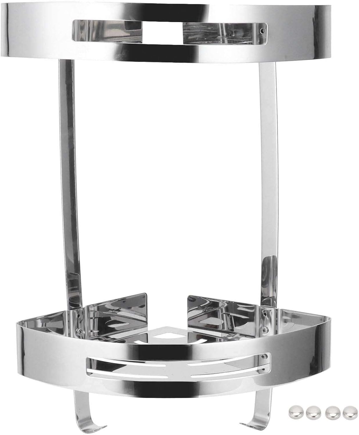 FINANCIALLY LIT 2-Layer Corner Caddy Shelf Organizer