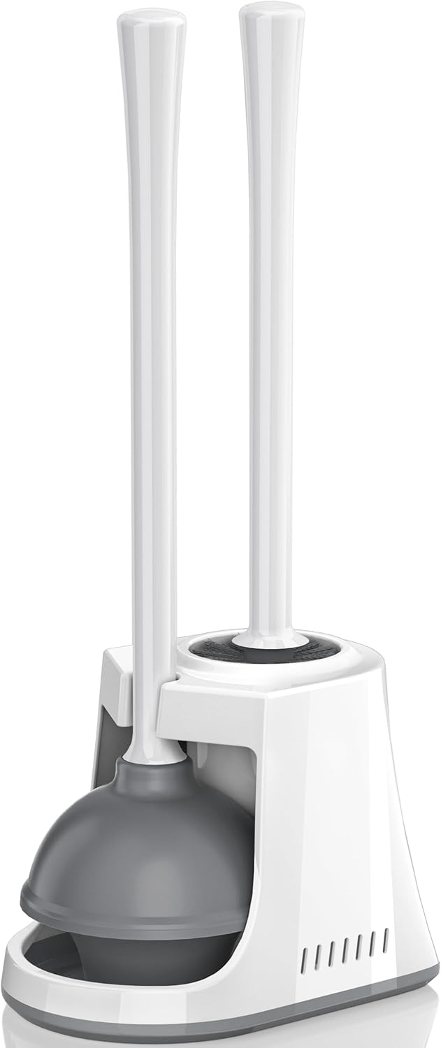 LOVLOY 2-in-1 Toilet Brush and Plunger Set