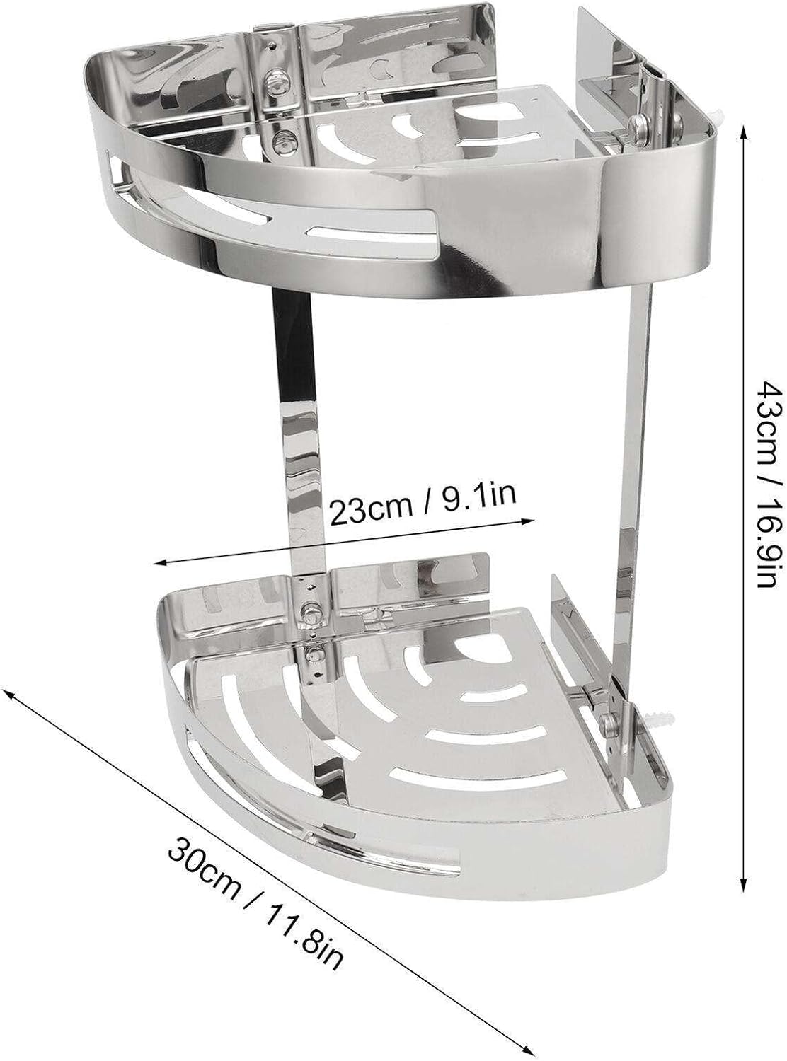 FINANCIALLY LIT 2-Layer Corner Caddy Shelf Organizer