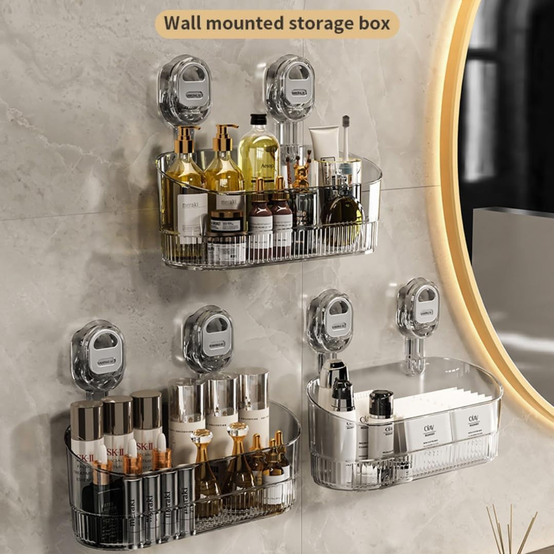 No-Drill Suction Storage Box Large Capacity Heavy Duty