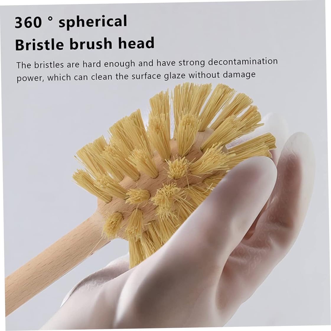 Beechwood Toilet Brush with Sisal Bristles 2 Pack